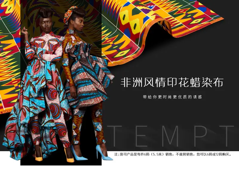 Spot Dropshipping Jinsha African Polyester Batik Fabric African Ethnic Double-Sided Printed Fabric Aliexpress Supply