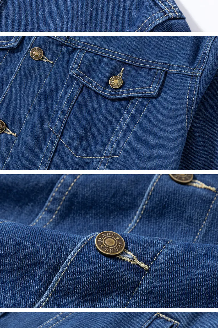 Japanese Fashionable Washed Heavy Denim Jacket Men's Loose plus size Autumn New Casual All-match Lapel Jacket