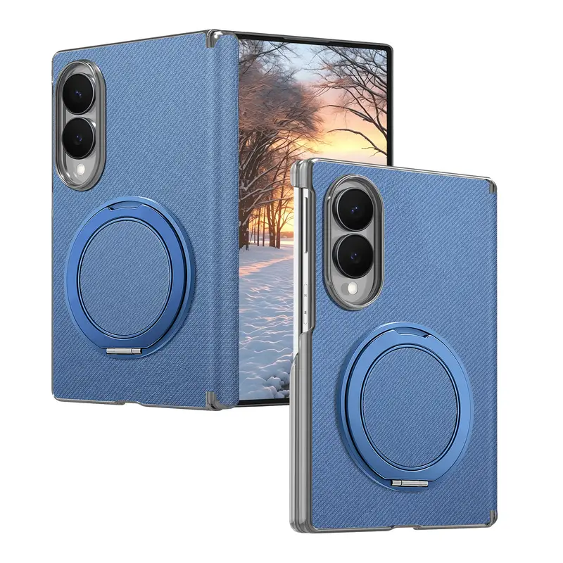 Coque pour Samsung Z Fold8 avec support rotatif à charnière large et fixation magnétique pour voiture, étui de protectio