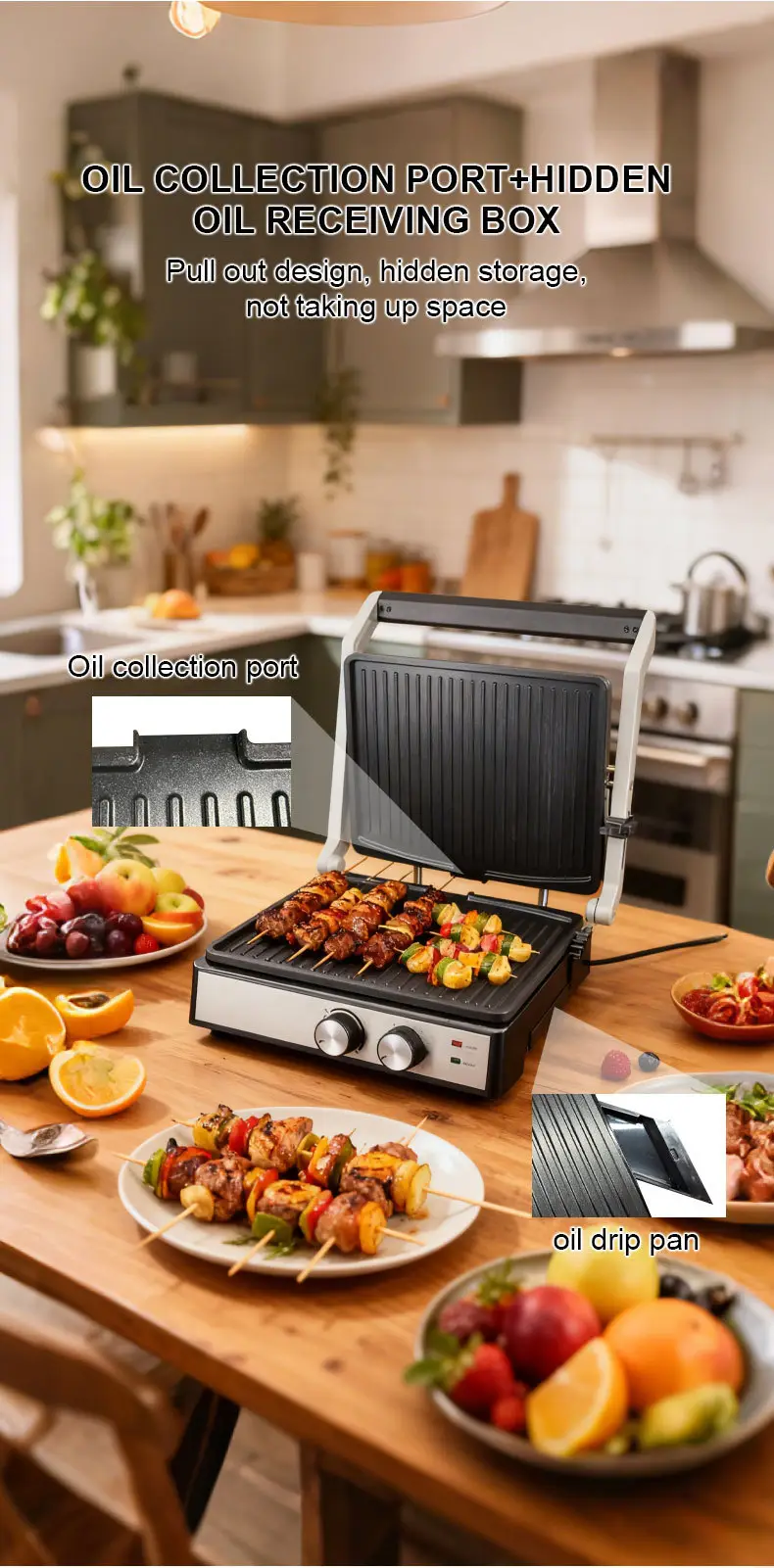 Foreign Trade Sokany08050 Steak Machine Breakfast Machine Frying Grill Barbecue Sausage Burger Bread Sandwich Machine