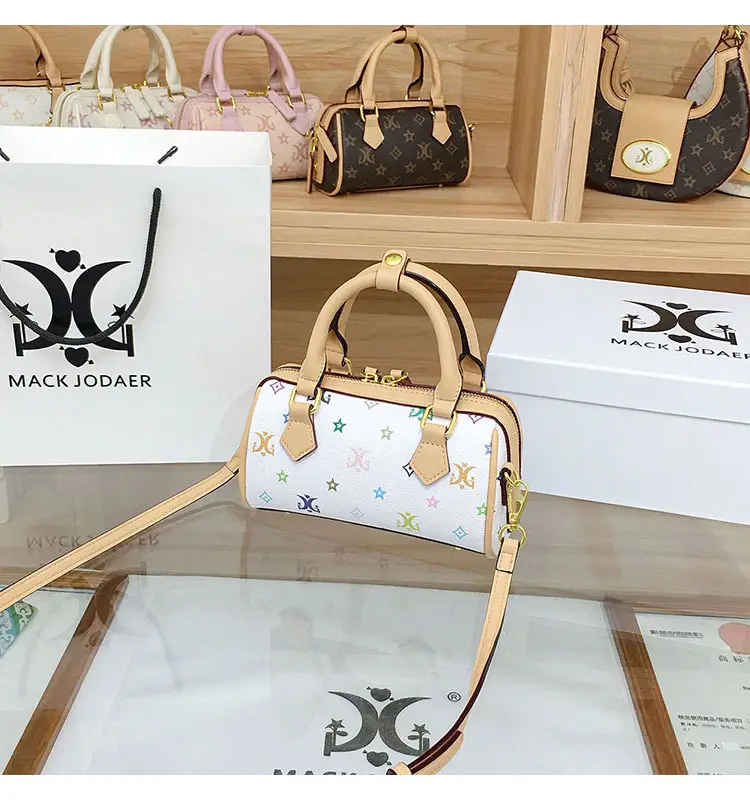 Factory Direct Supply of Women's Bags Wholesale, Niche Embroidered Boston Bags for Women, 2026 New Model, High-End Handb