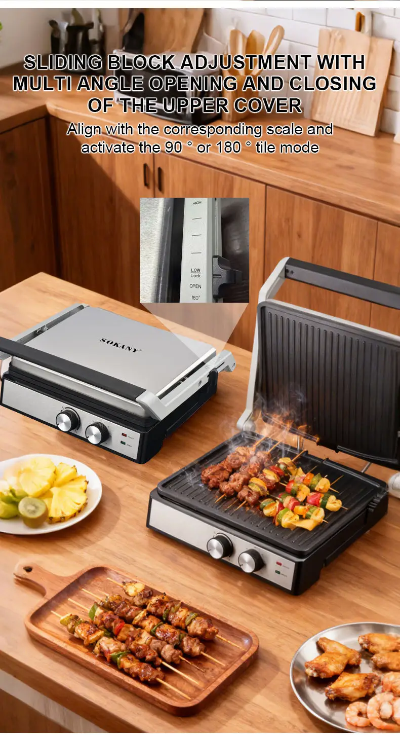 Foreign Trade Sokany08050 Steak Machine Breakfast Machine Frying Grill Barbecue Sausage Burger Bread Sandwich Machine
