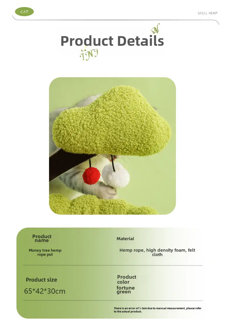 Griffoir et niche pour chat tout-en-un, en sisal, sans perte de fibres, résistant au grattage, grand format ovale, griff