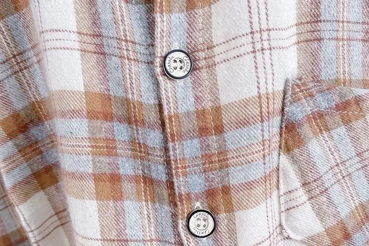 Ensemble automne pour garçon, chemise à carreaux pour enfant, pantalon de travail élégant, ensemble trois pièces tendanc