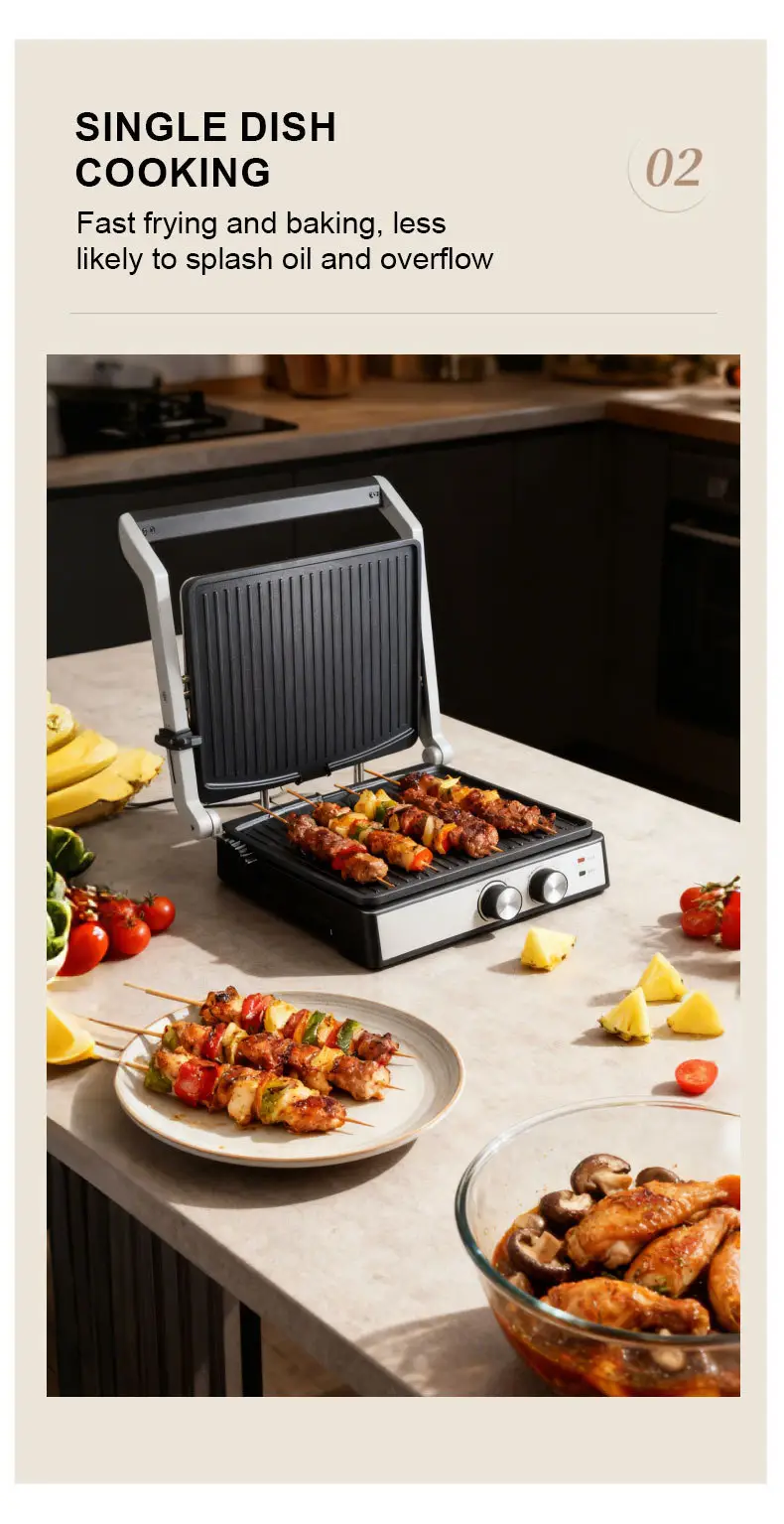 Foreign Trade Sokany08050 Steak Machine Breakfast Machine Frying Grill Barbecue Sausage Burger Bread Sandwich Machine