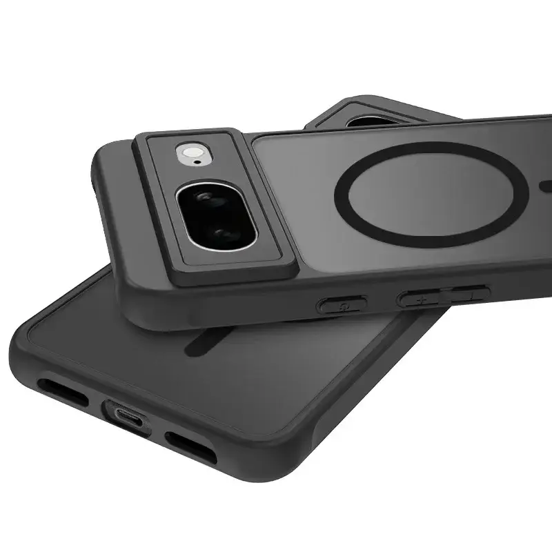 Coque Google Pixel 11 effet peau magnétique anti-chute, coque Pixel 10 mate effet peau magnétique, Google 9